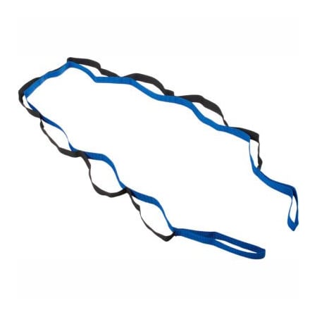 Fabrication Enterprises CanDo FabStretch Dynamic Stretch Strap, Blue/Black, 25 Each 10-1385-25